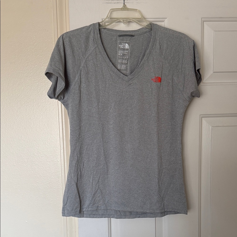 The North Face Women's Heather Gray V-Neck Tee